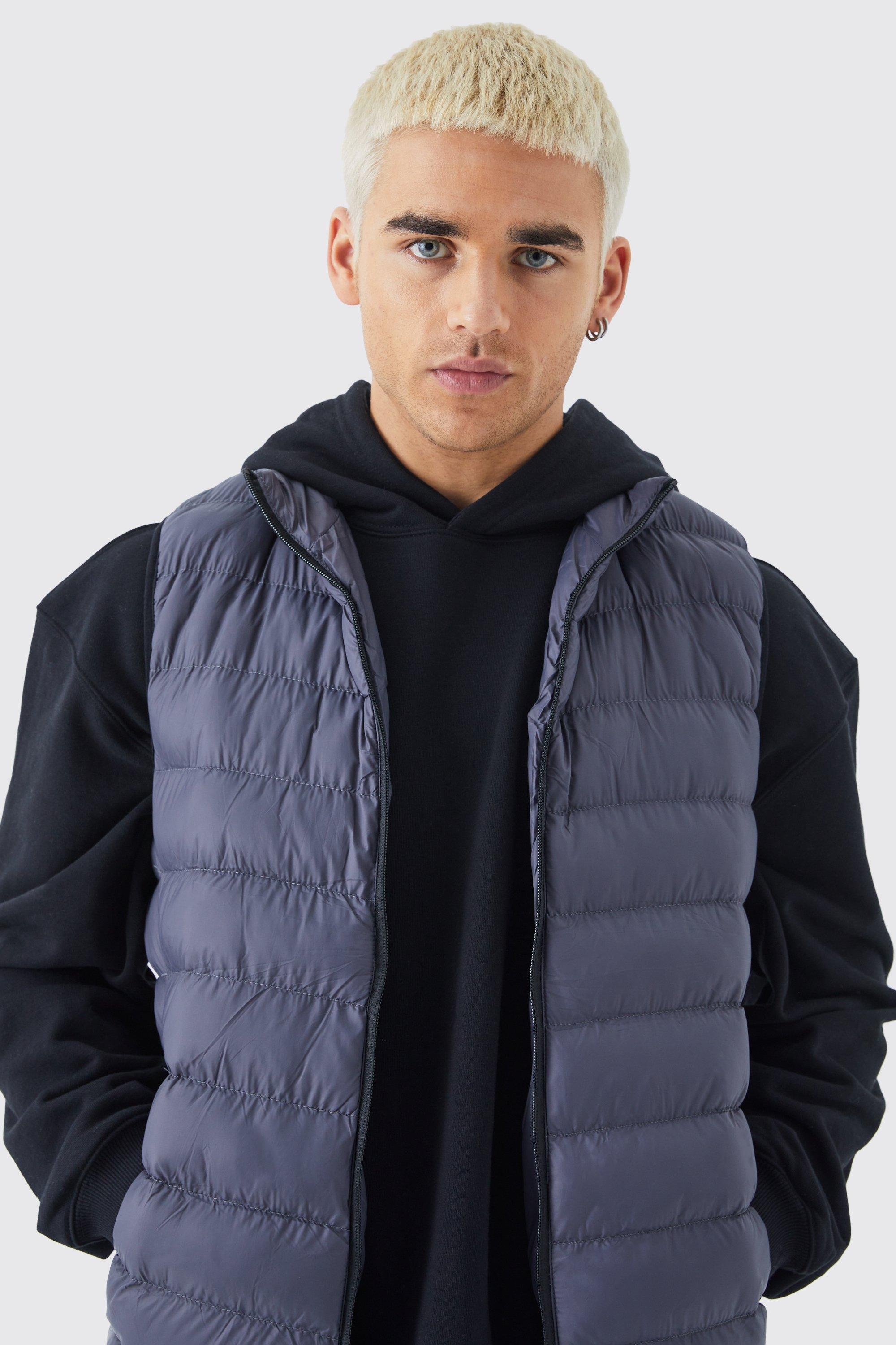 Quilted Funnel Neck Gilet