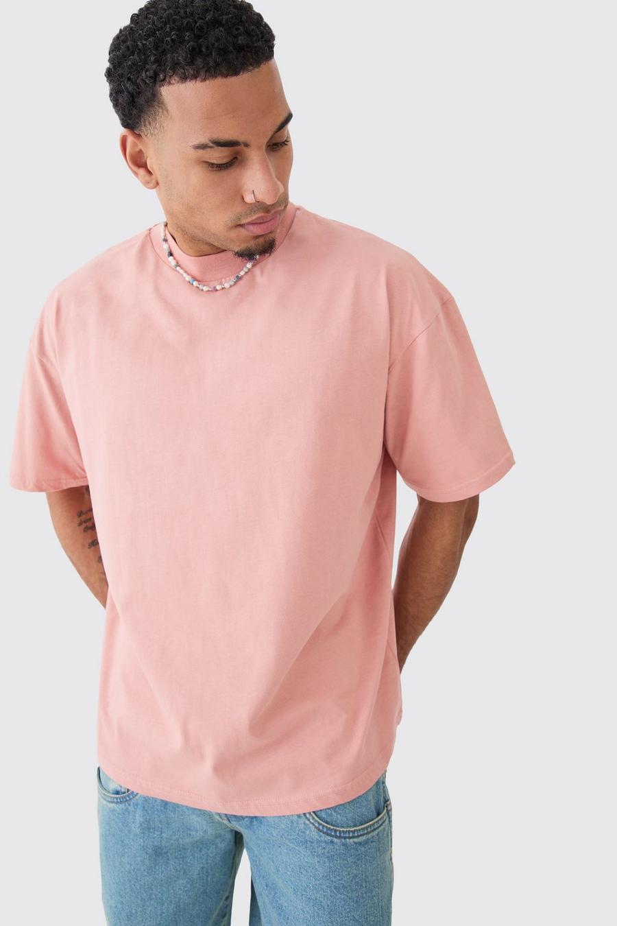 Pink Heavyweight Oversized T-shirt image number 1