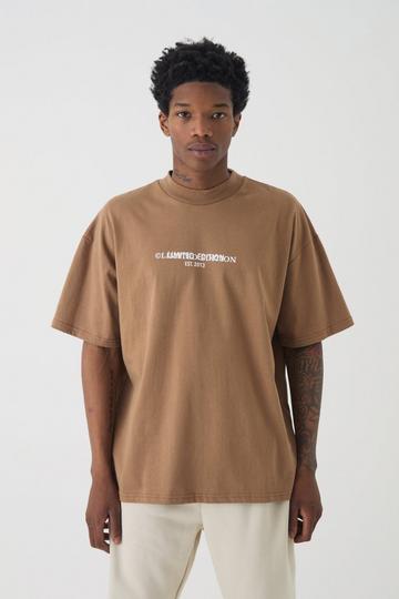 Heavyweight Limited Oversized T-shirt mocha