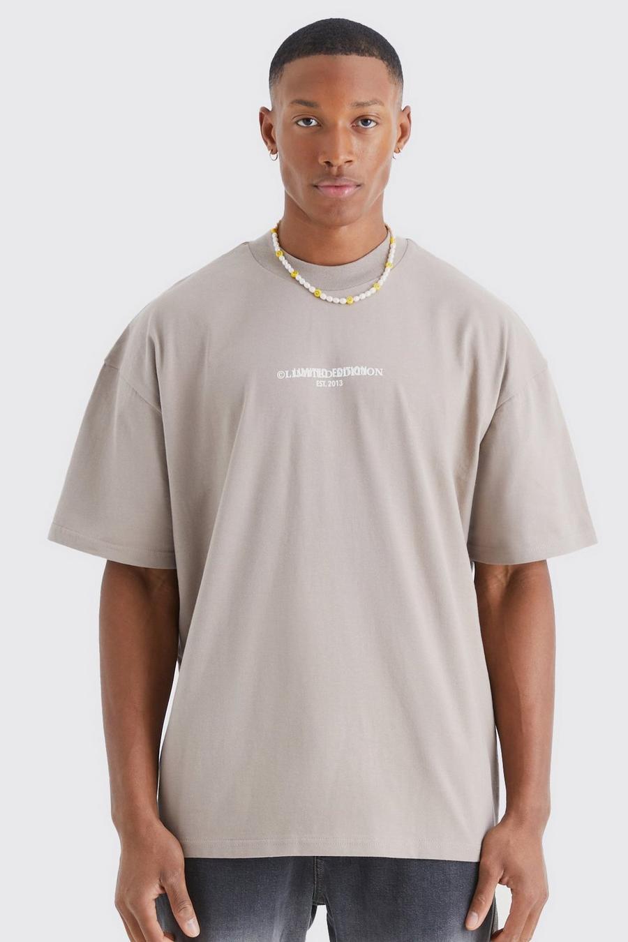 Oversize Limited T-Shirt, Mocha image number 1