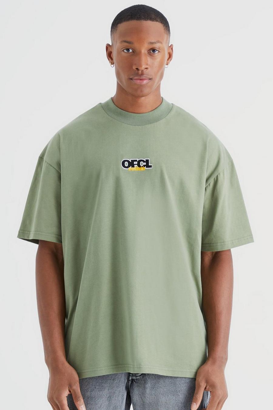 Olive Heavyweight Ofcl Oversized T-shirt image number 1