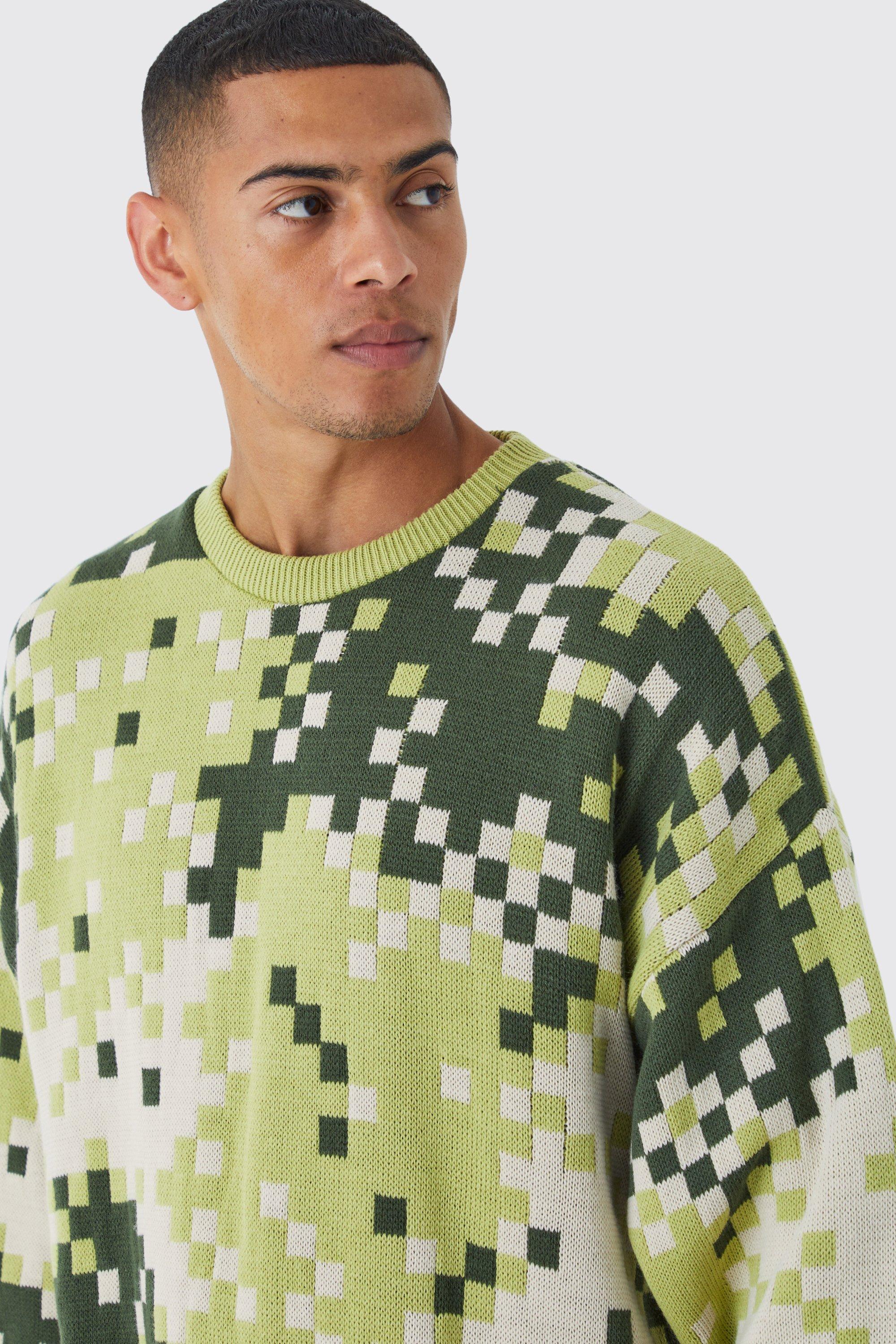 Camo on sale green sweater