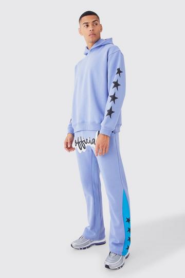 Official Oversized Star Gusset Tracksuit blue