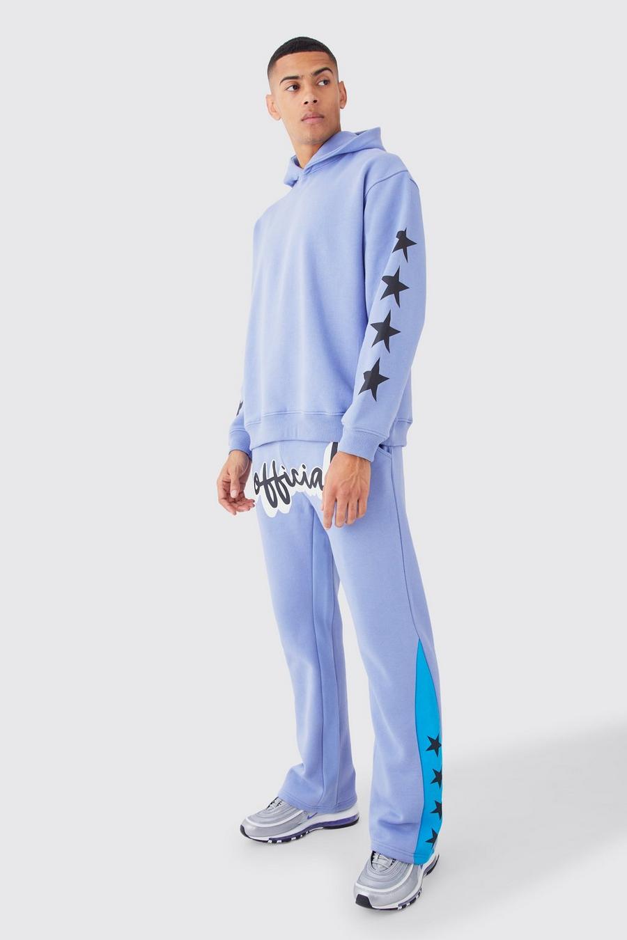 Blue Official Oversized Star Gusset Tracksuit