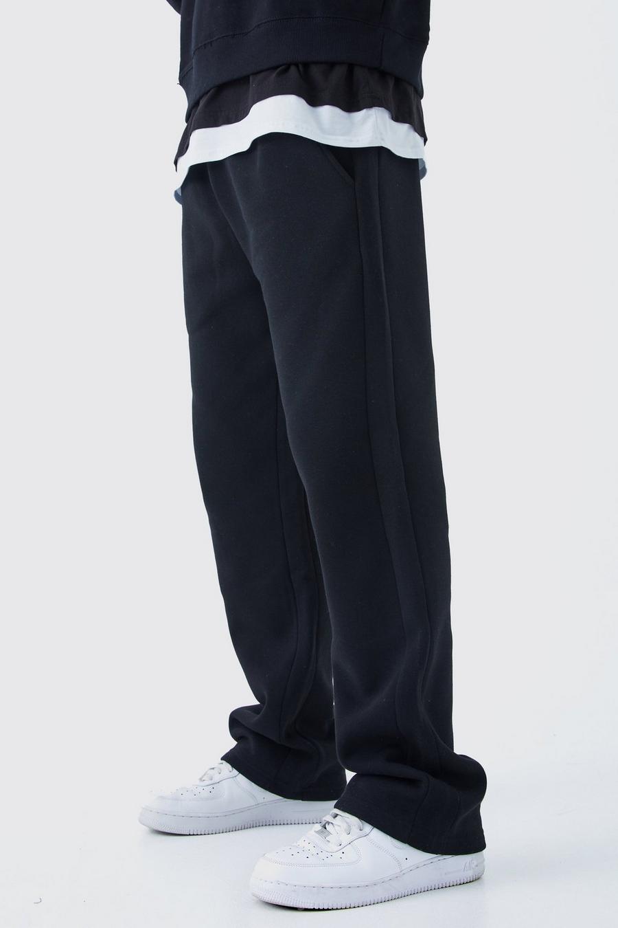 Black Relaxed Gusset Sweatpant