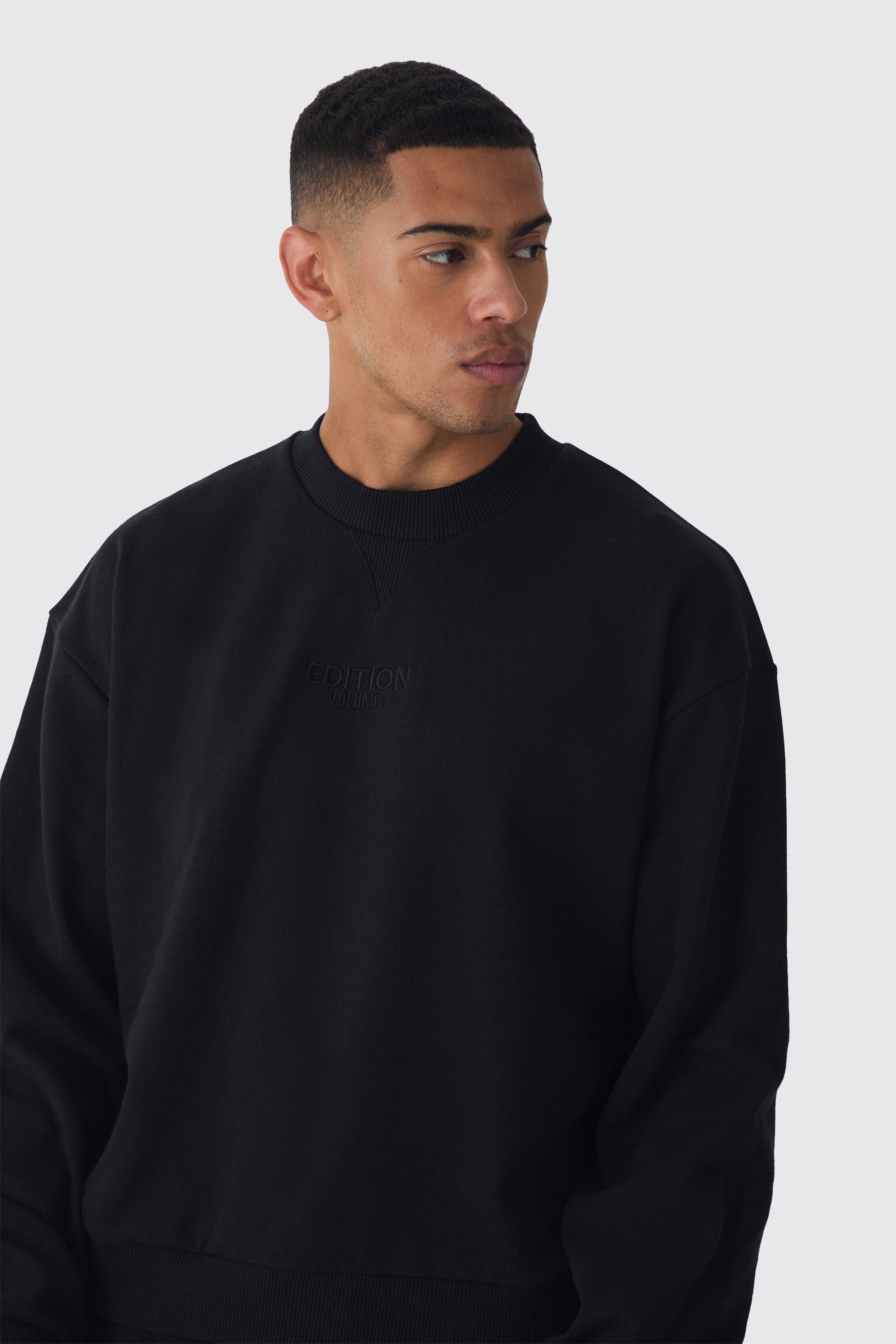 EDITION Oversized Extended Neck Heavyweight Sweatshirt boohoo NO