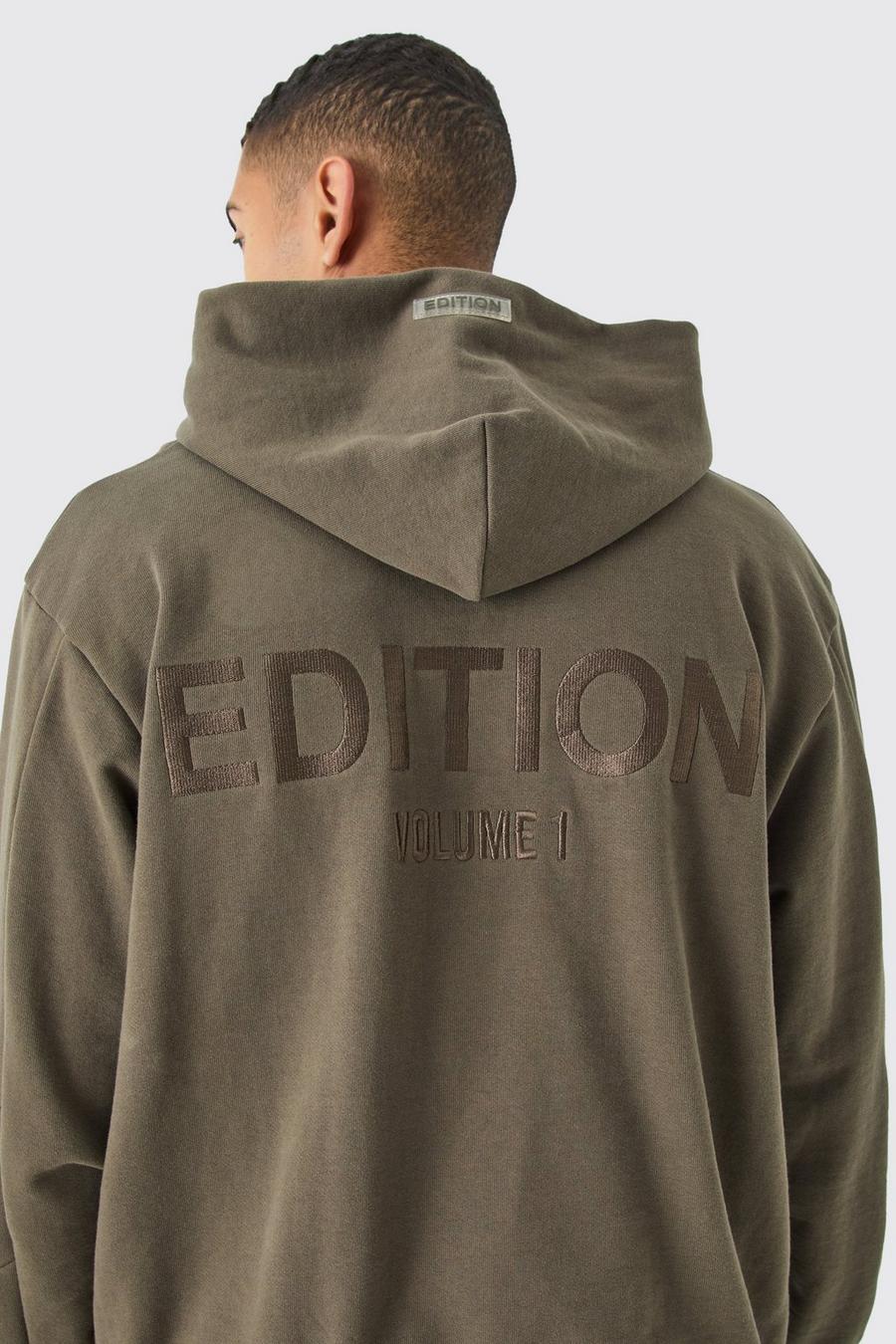 Chocolate EDITION Oversized hoodie i tjockt tyg image number 1