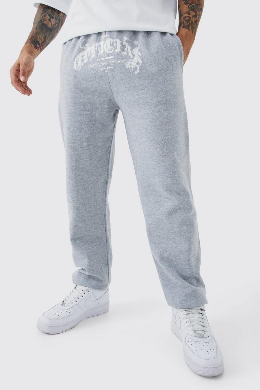 Grey Official Smoke Graphic Sweatpant image number 1