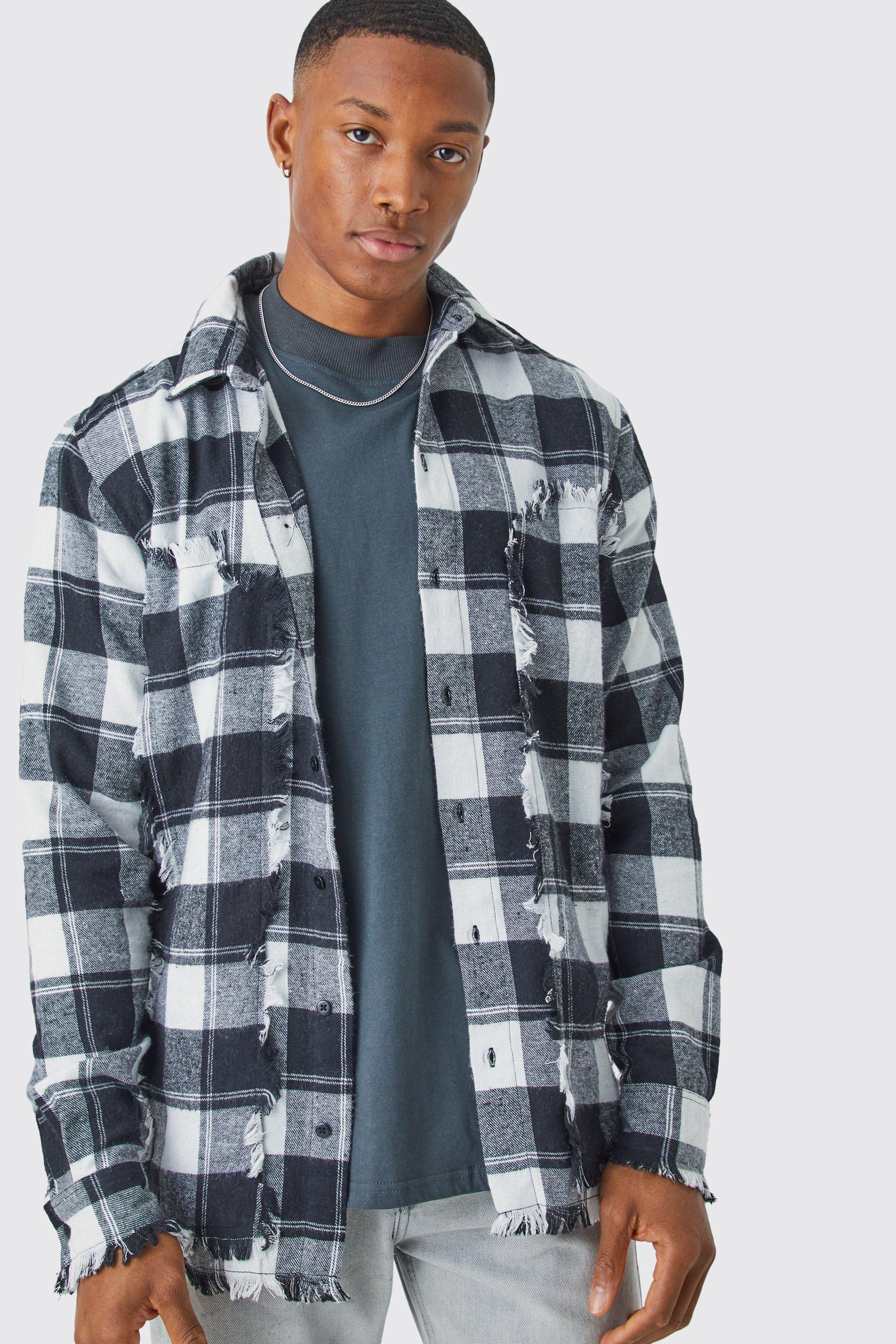 Chemise a carreaux oversize homme hotsell