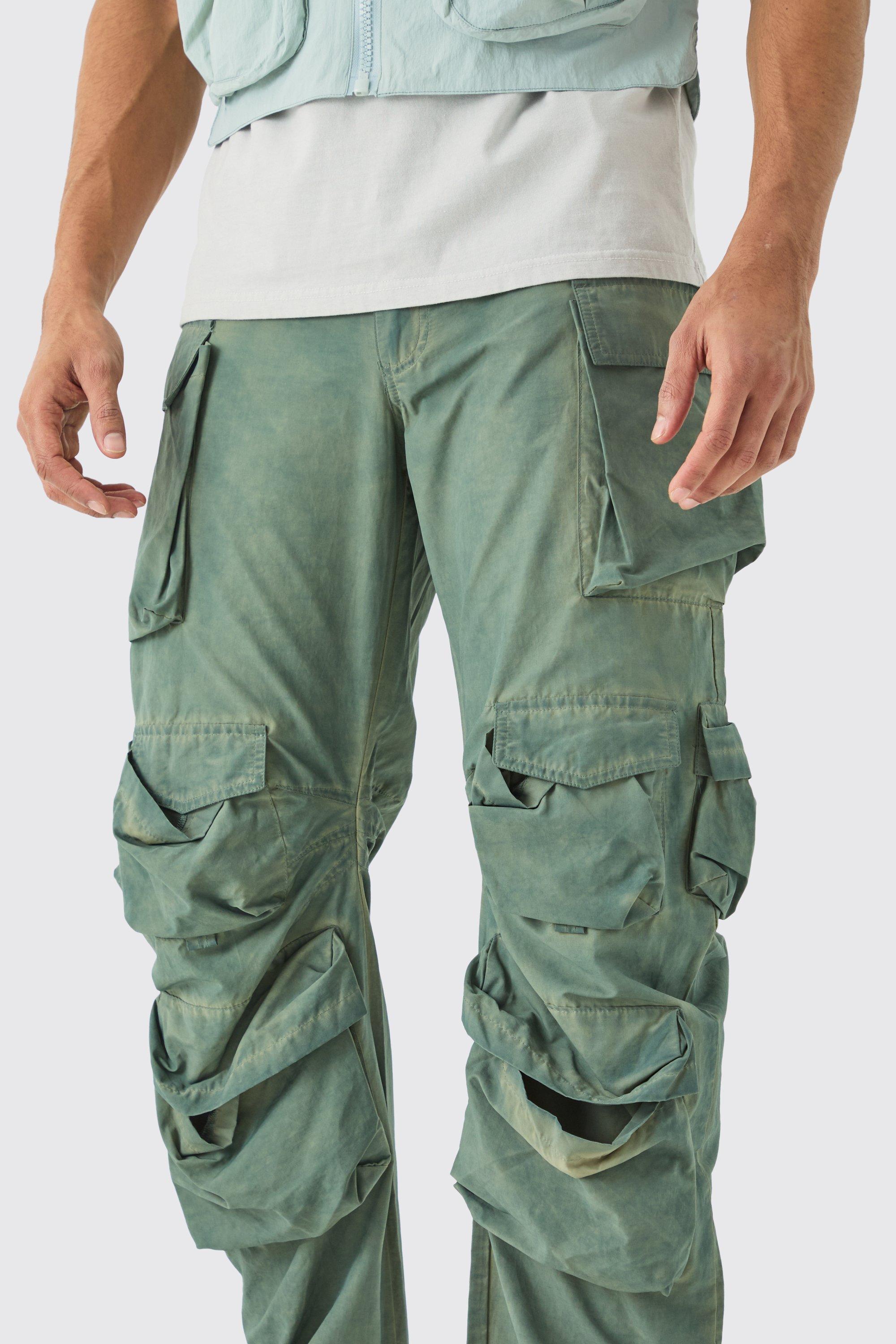 Multi-Pocket Parachute Pants