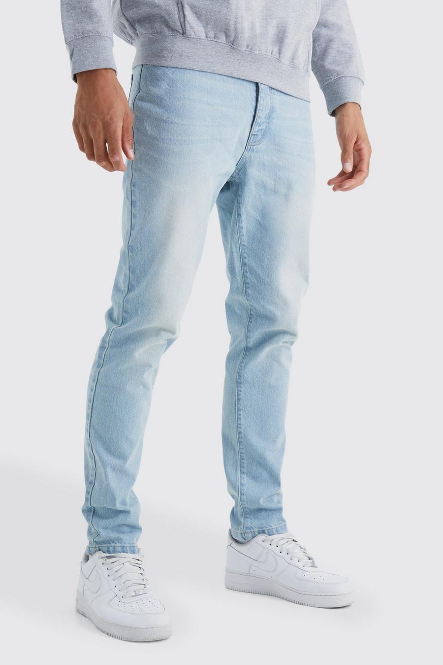 Ice blue Tall Jeans med avsmalnande ben image number 1