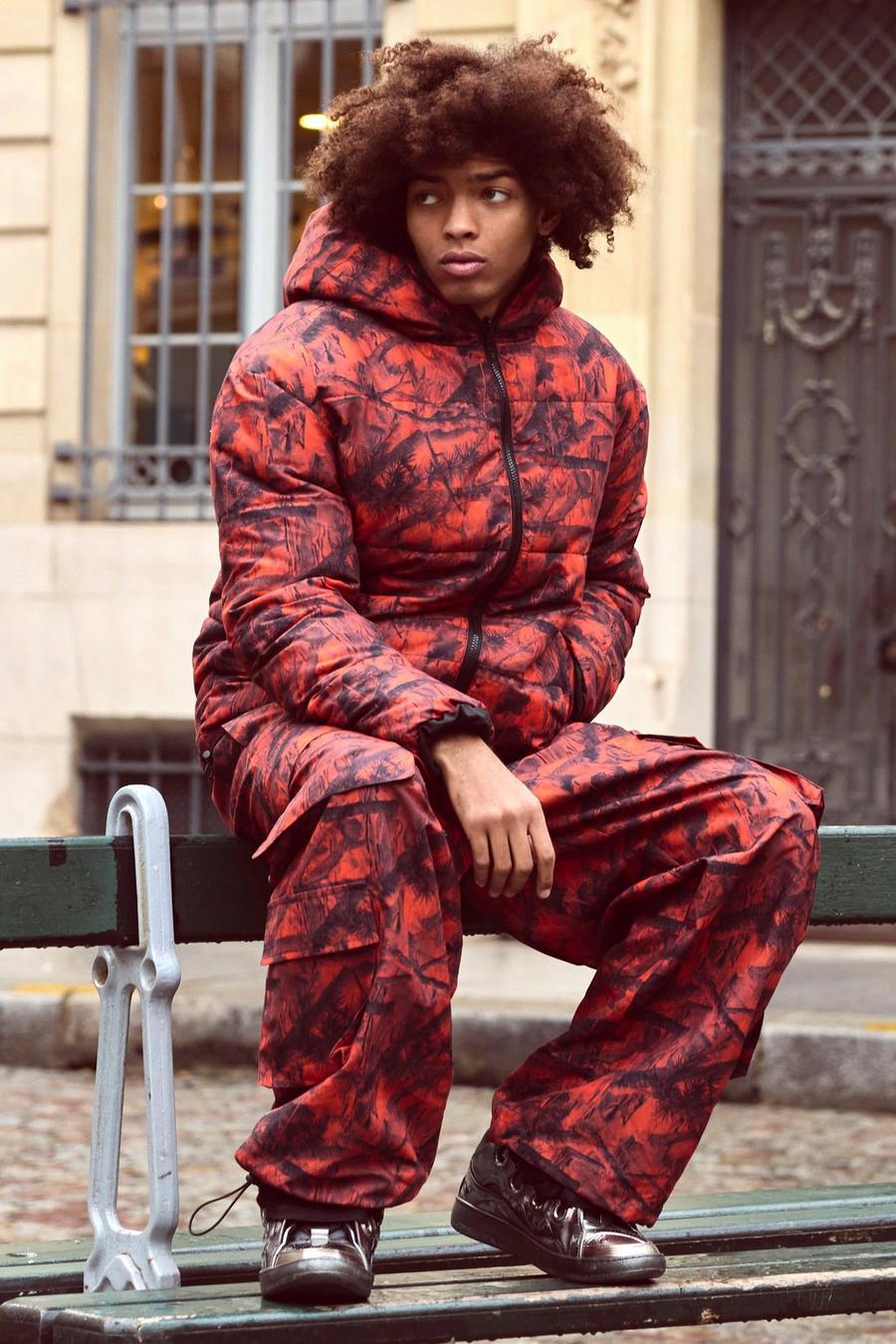 Reversible Camo Puffer Jacket | boohoo Reversible Camo Puffer Jacket | boohoo