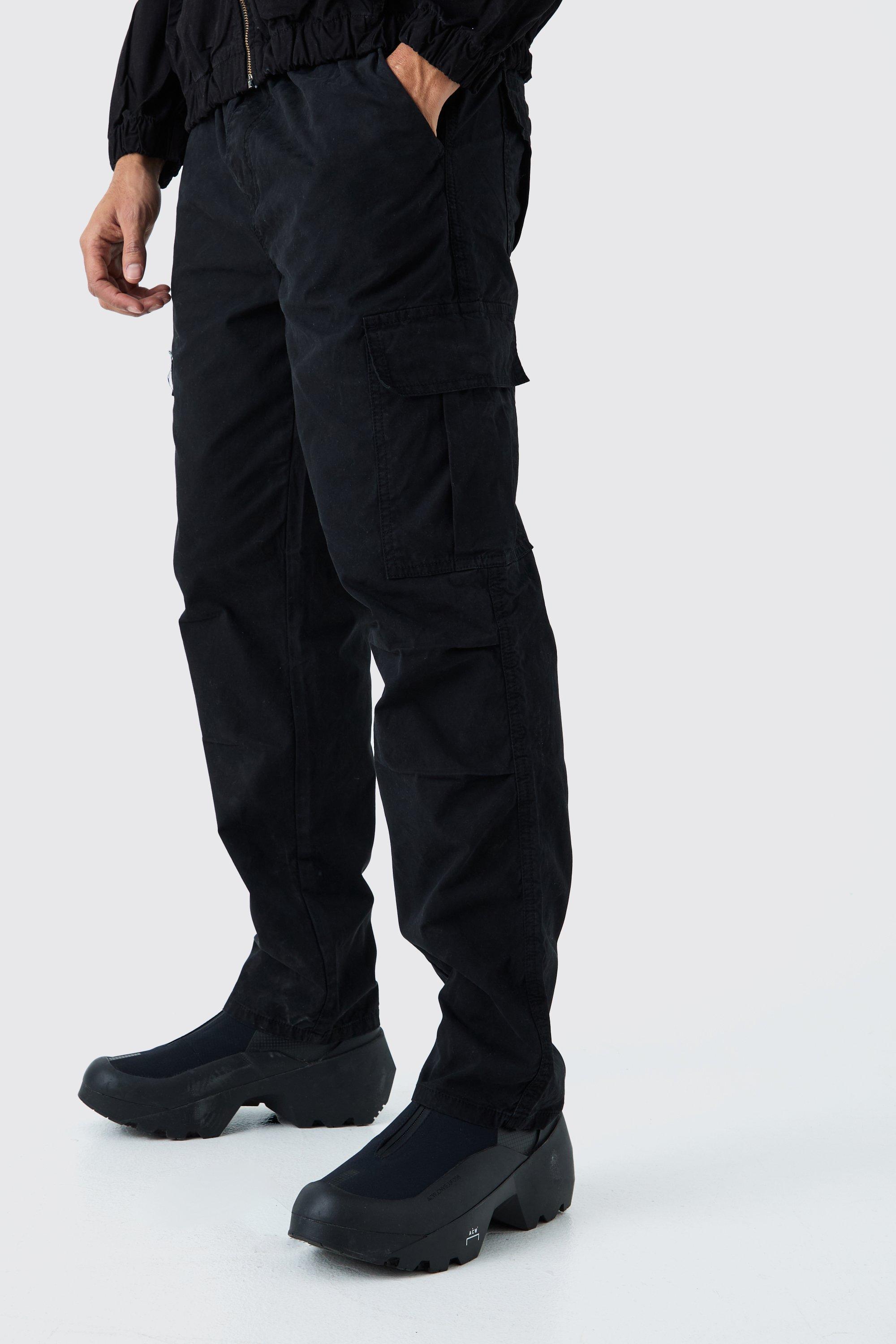 Folded Waistband Utility Pants