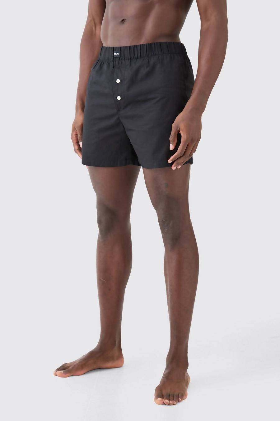 Black Ofcl Woven Boxer Shorts image number 1