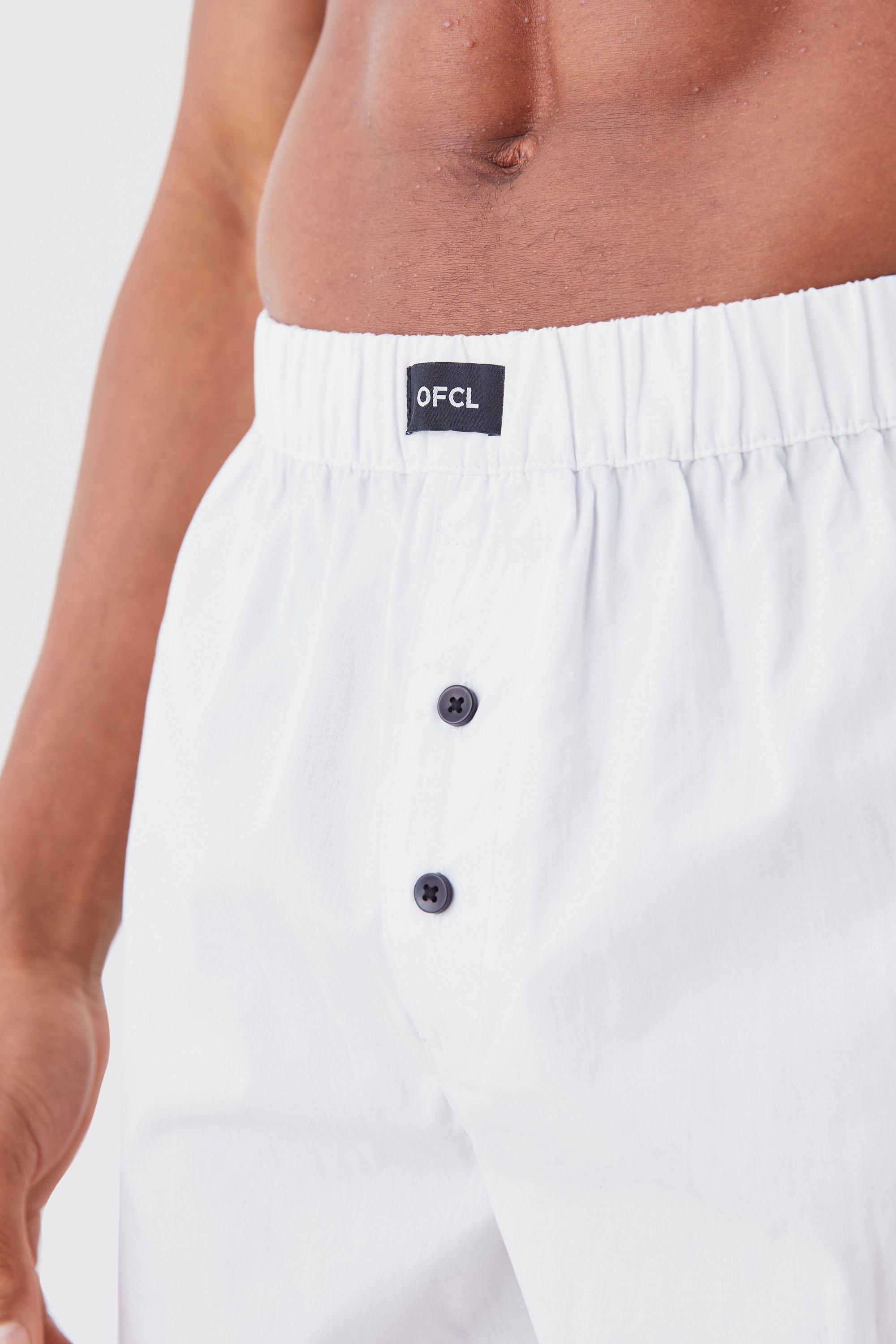 White woven hot sale boxer shorts