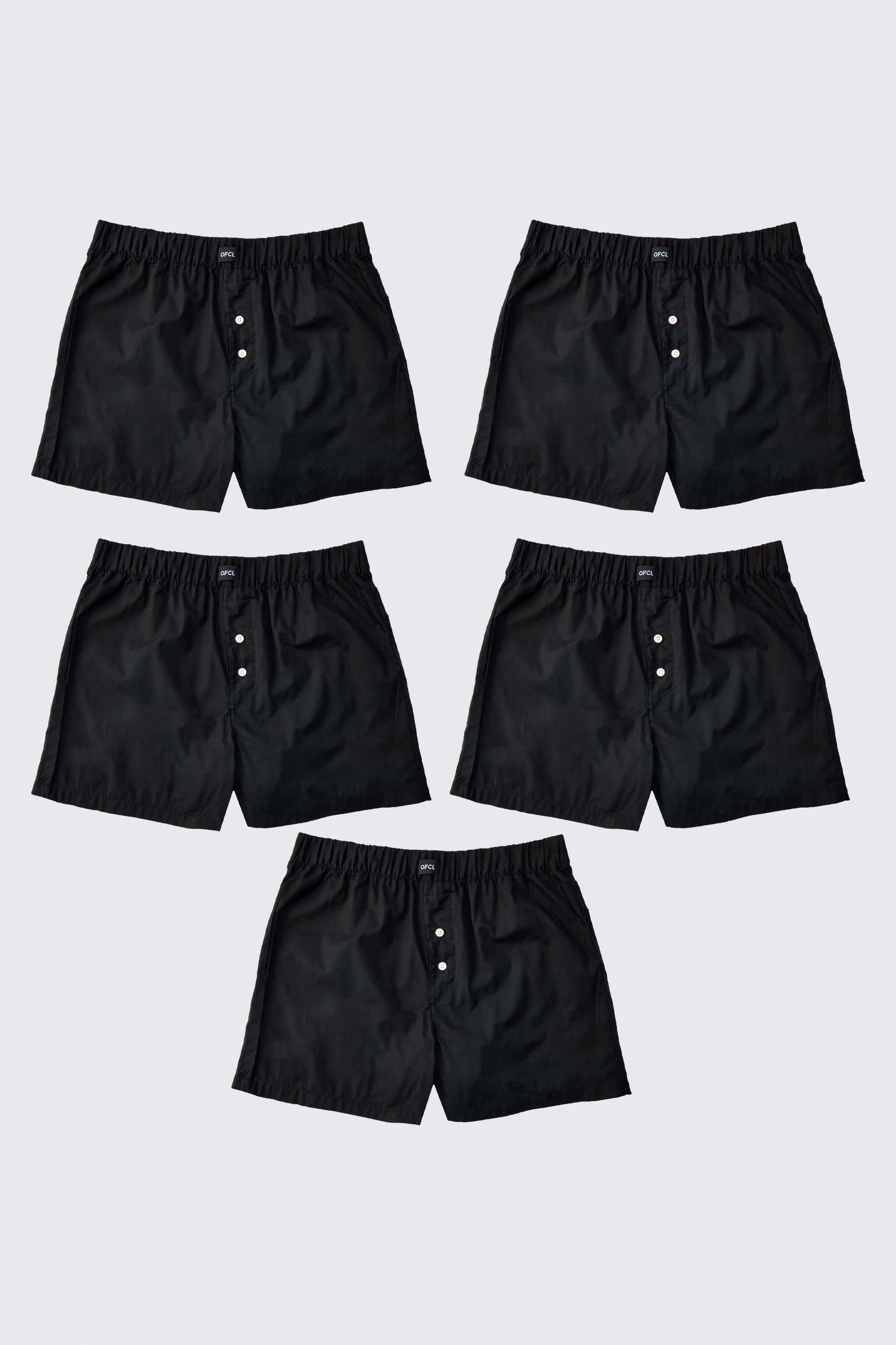 3 Pack Ofcl Woven Boxer Shorts | boohoo