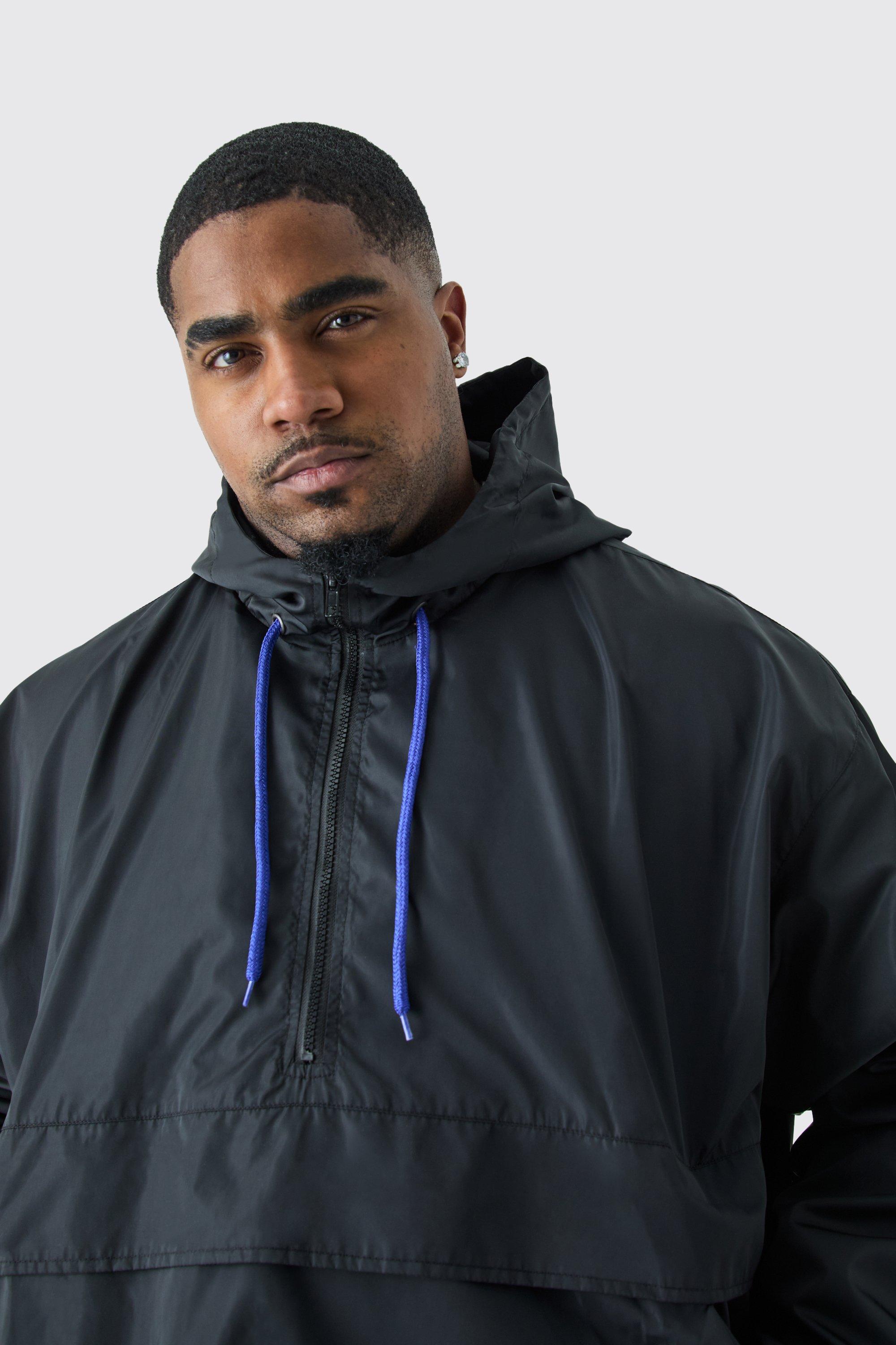 Oversized on sale hooded windbreaker