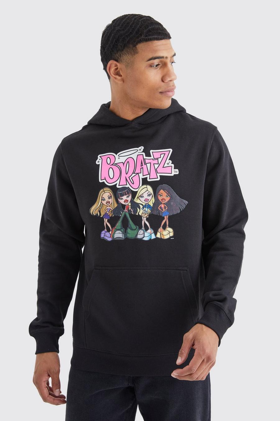 Black Bratz Oversize hoodie med tryck image number 1