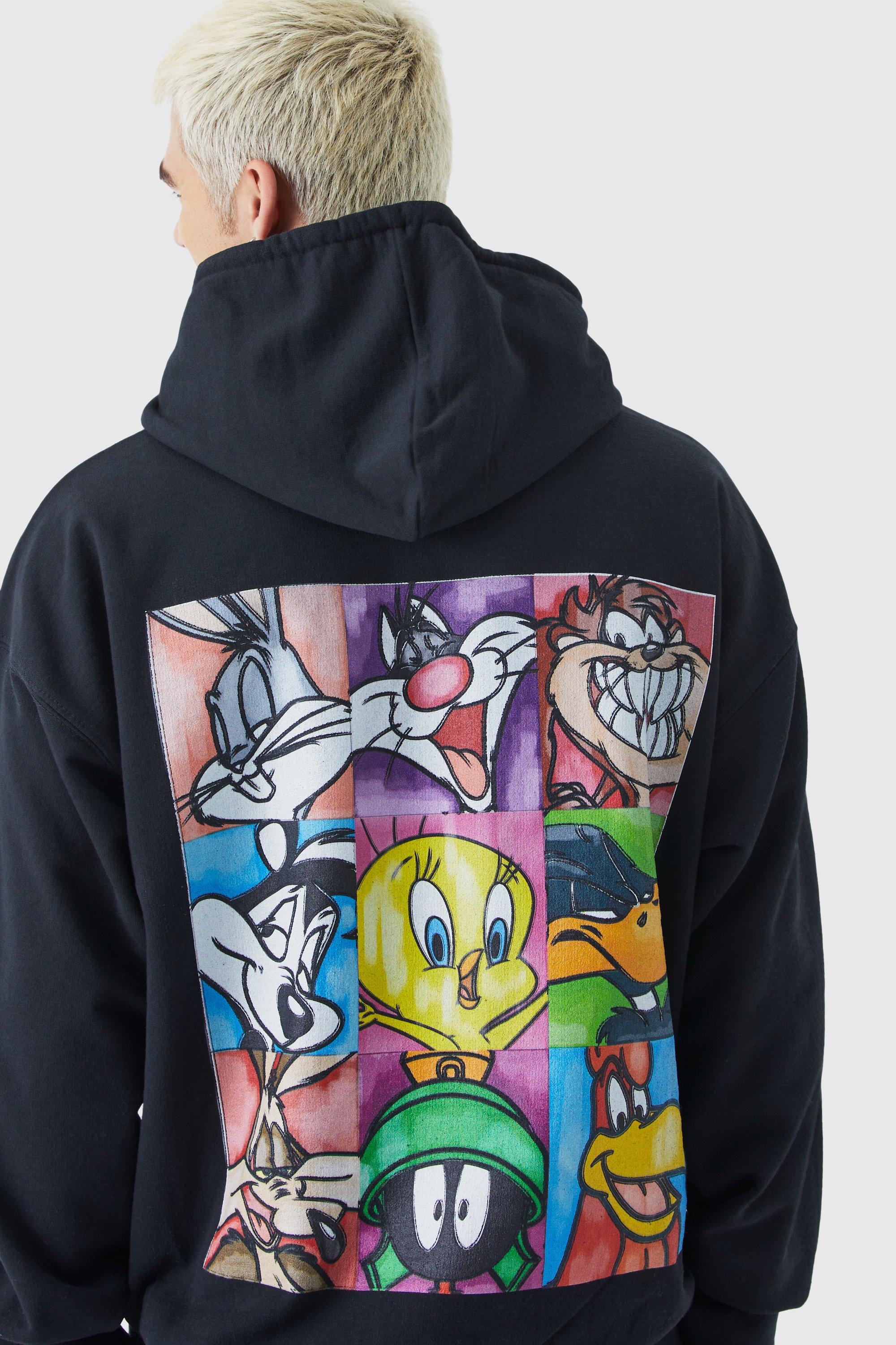 Oversize Hoodie mit lizenziertem Looney Tunes Charakter Print