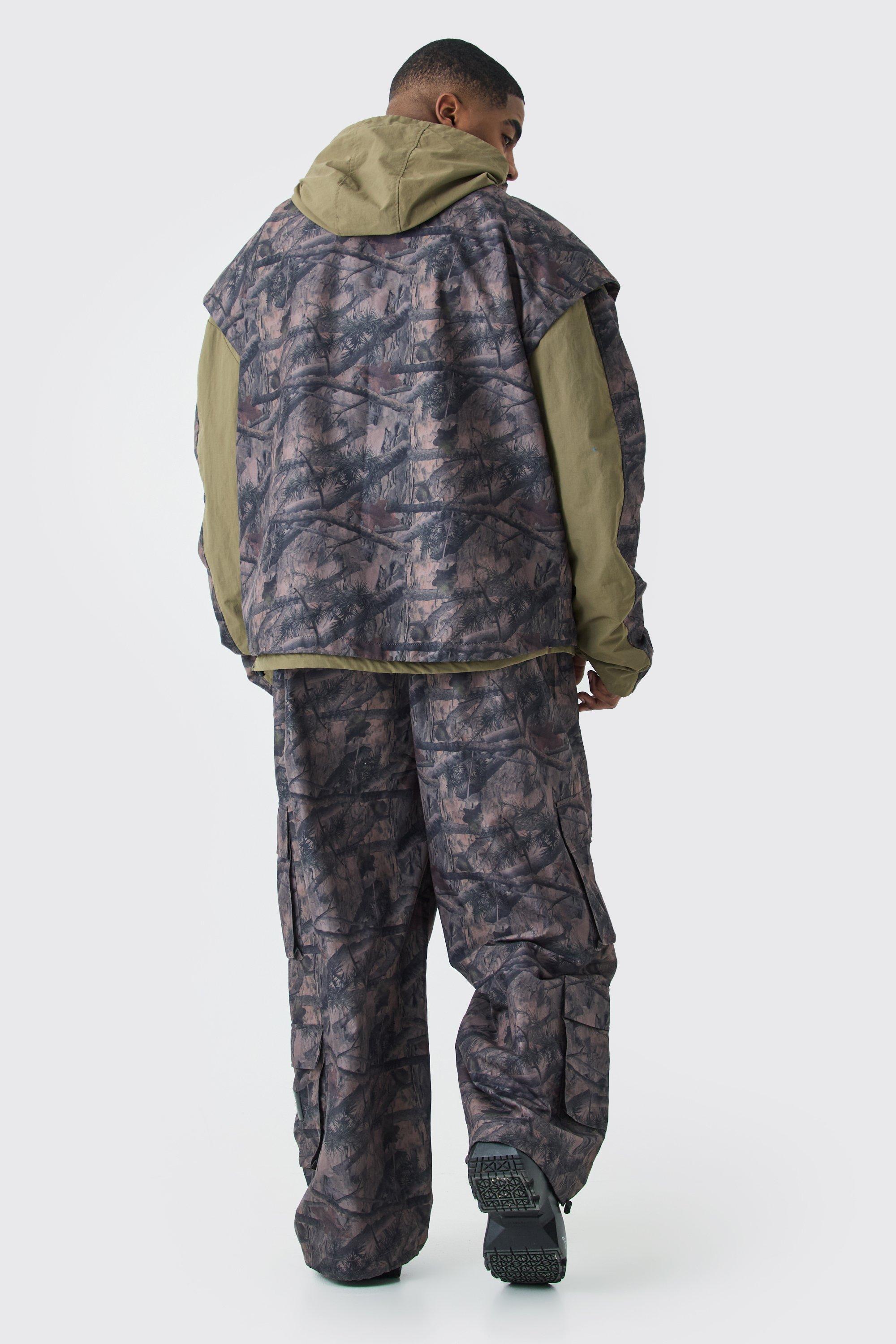 Elasticated store camo trousers