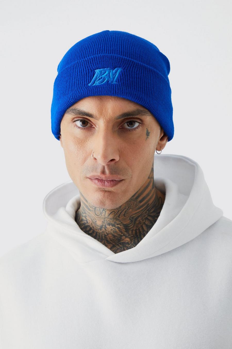 Cobalt Bm Embroidery Beanie image number 1