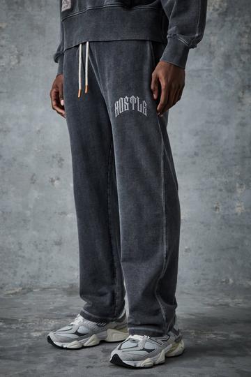 Man Active Relaxed Washed Rest Day Sweatpant black