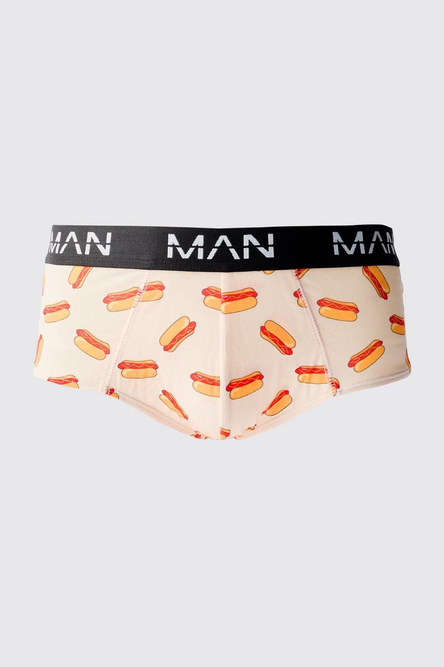 Man Unterhose mit Hot Dog Print, Multi image number 1