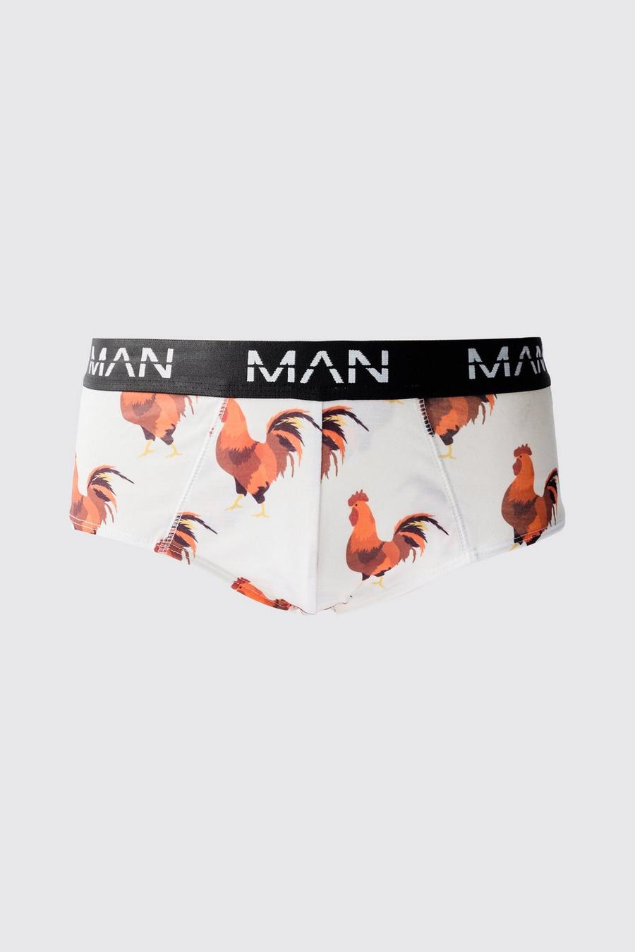 Multi Man Cockerill Bikini Broekje Met Print