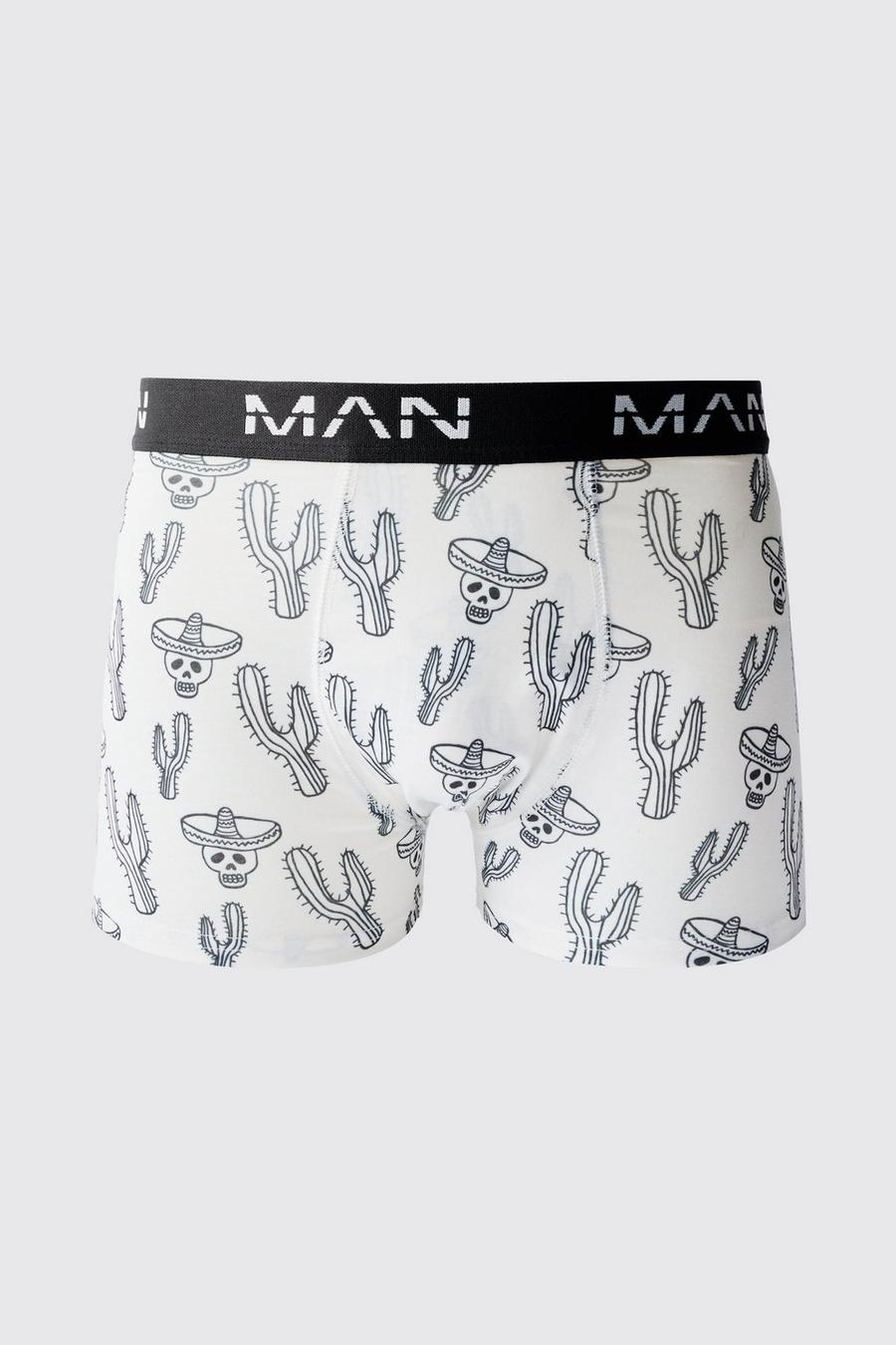 Boxer Man con stampa Western, Multi image number 1