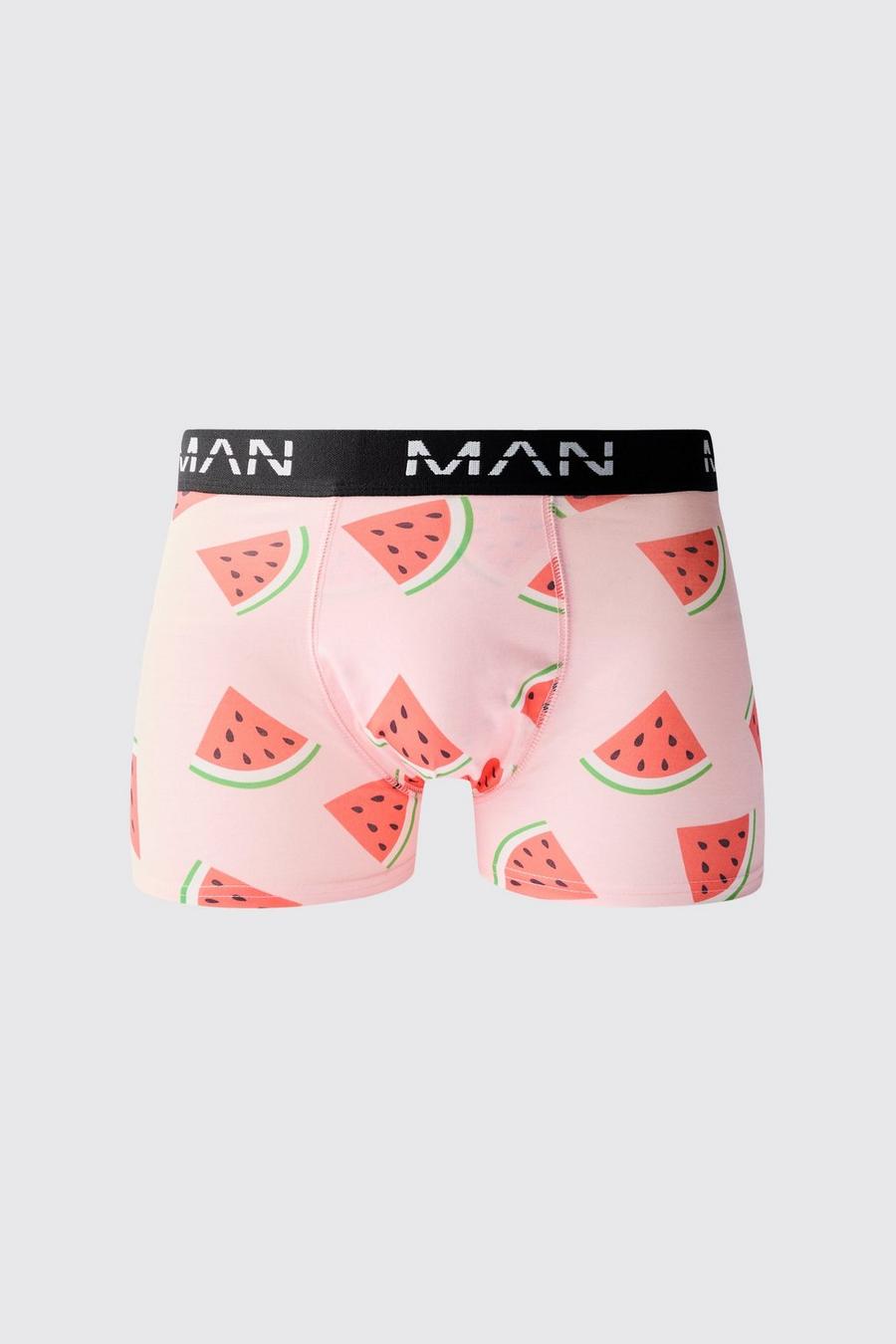 Multi Man Watermelon Slice Printed Boxers image number 1