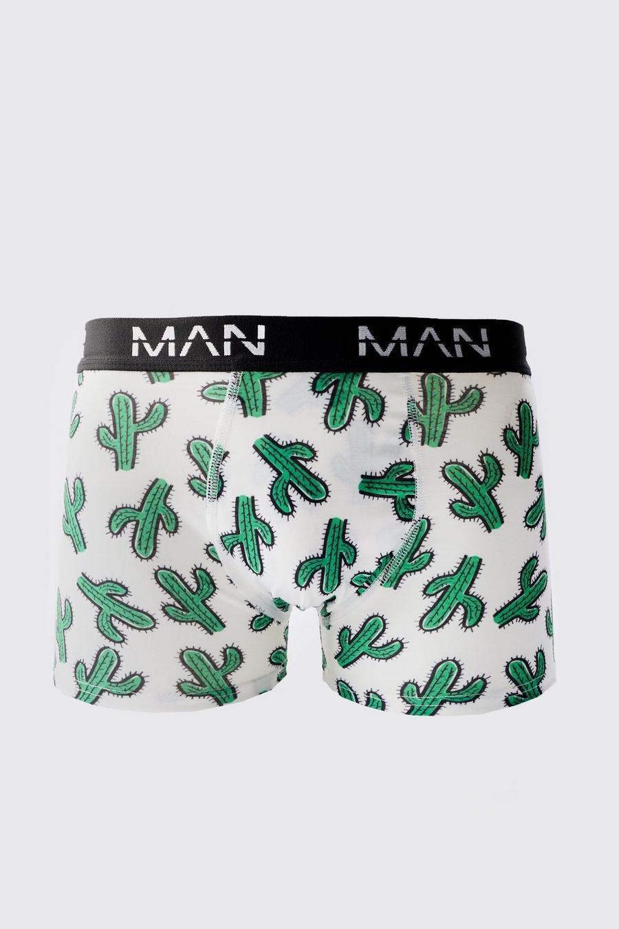 Multi Man Cactus Printed Boxers image number 1