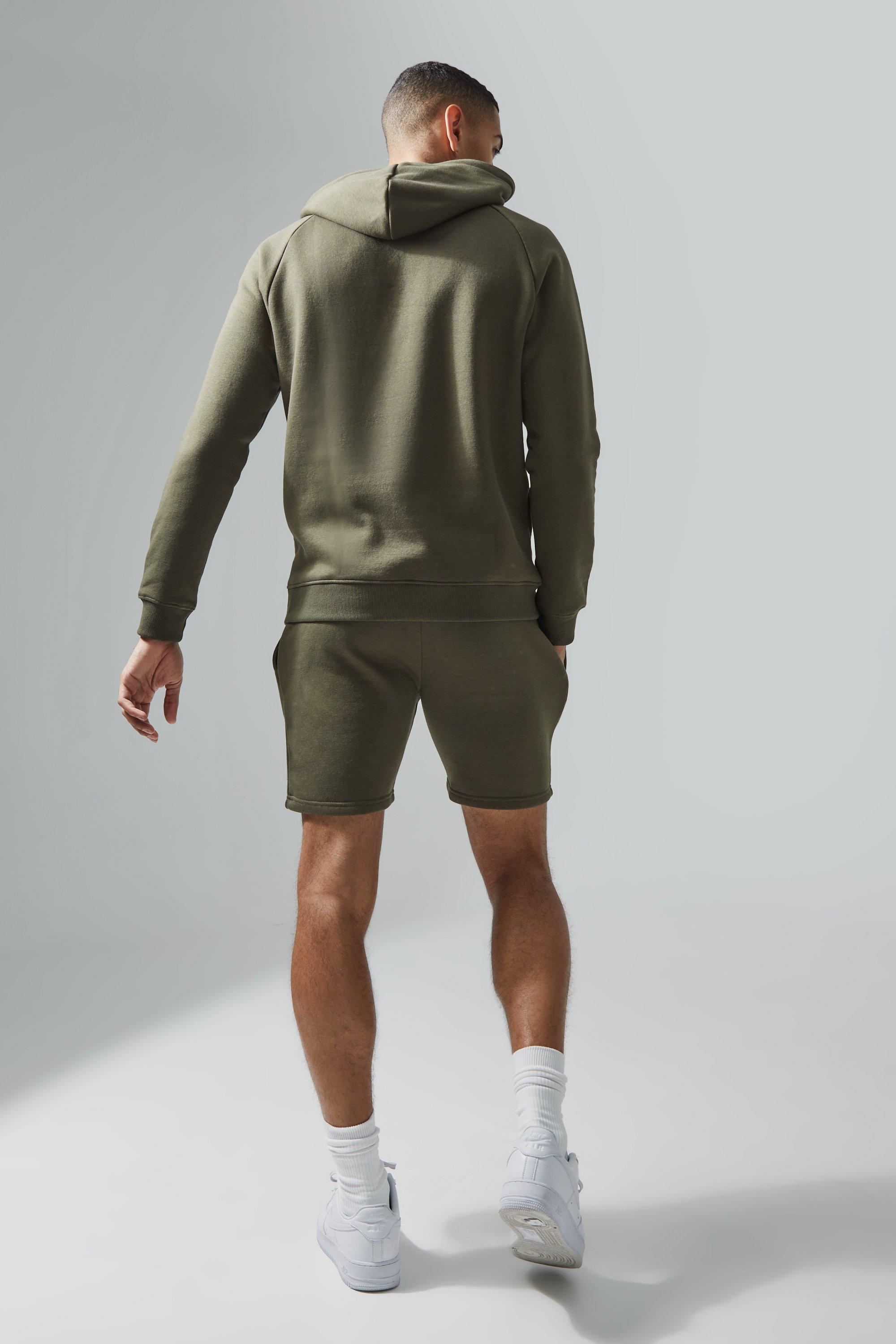 Set felpa da allenamento Man Active Gym pantaloncini boohoo