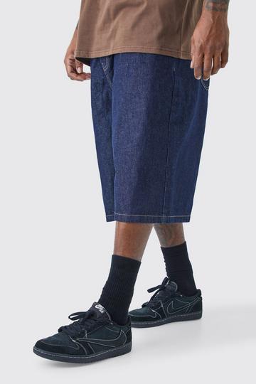 Plus Denim Jorts In Indigo indigo