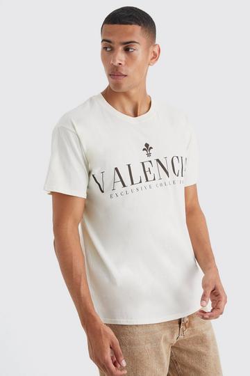 Oversized Valencia Graphic T-Shirt sand