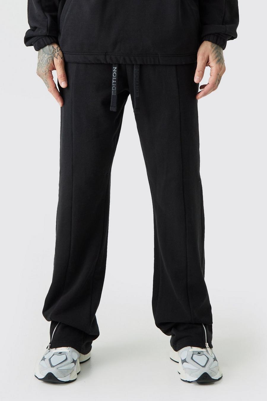 Black Tall EDITION Relaxed Heavyweight Split Hem Jogger image number 1