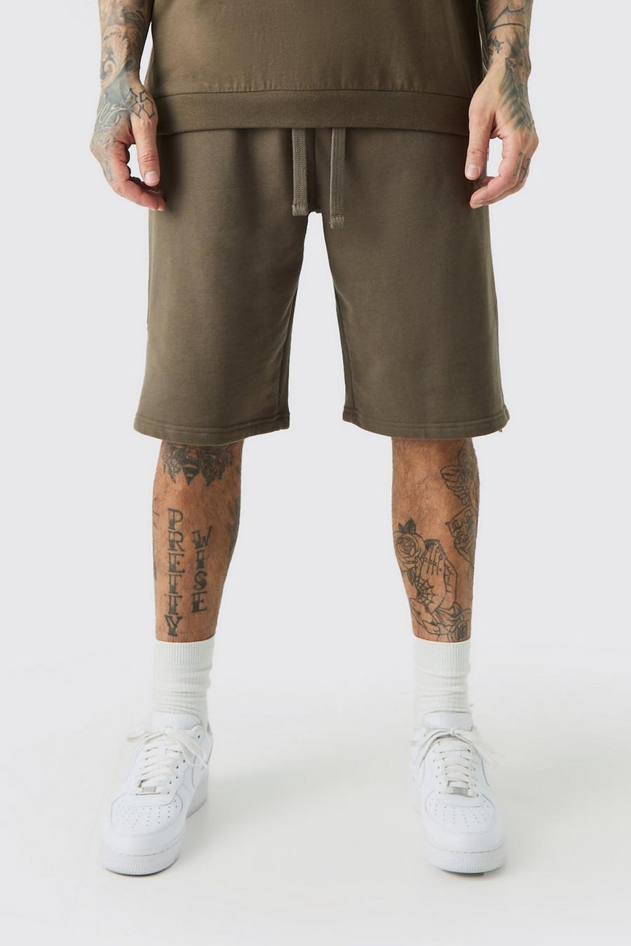 Chocolate Tall EDITION Oversize shorts med dragkedja image number 1