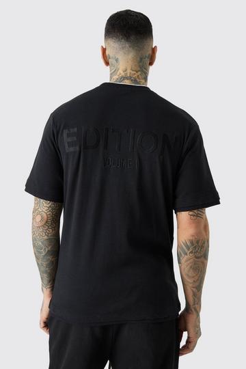 Black Tall EDITION Heavyweight Ribbed Fauxlayer T-shirt