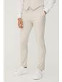 Stone Textured Skinny Fit Suit Trousers