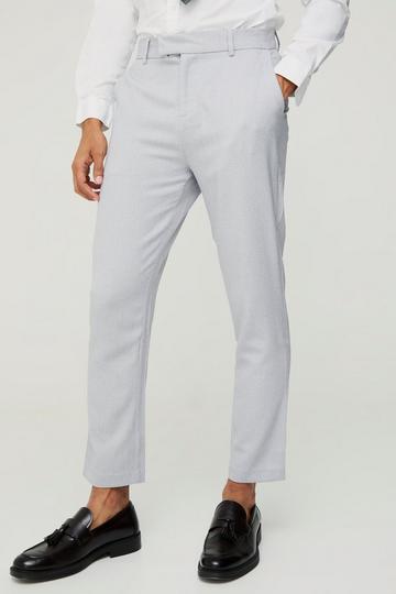 Tailored Marl Tapered Trousers grey