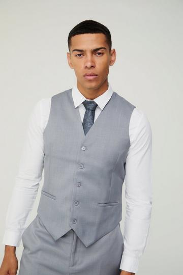 Textured Vest grey