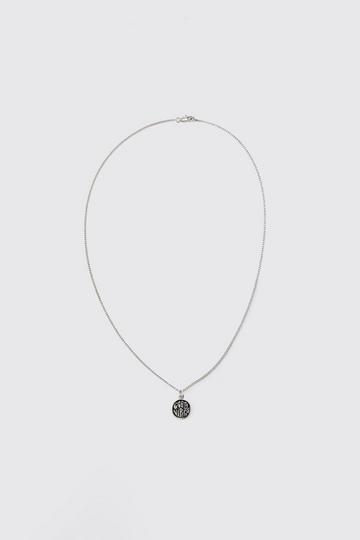 Silver Longer Length Pendant Necklace