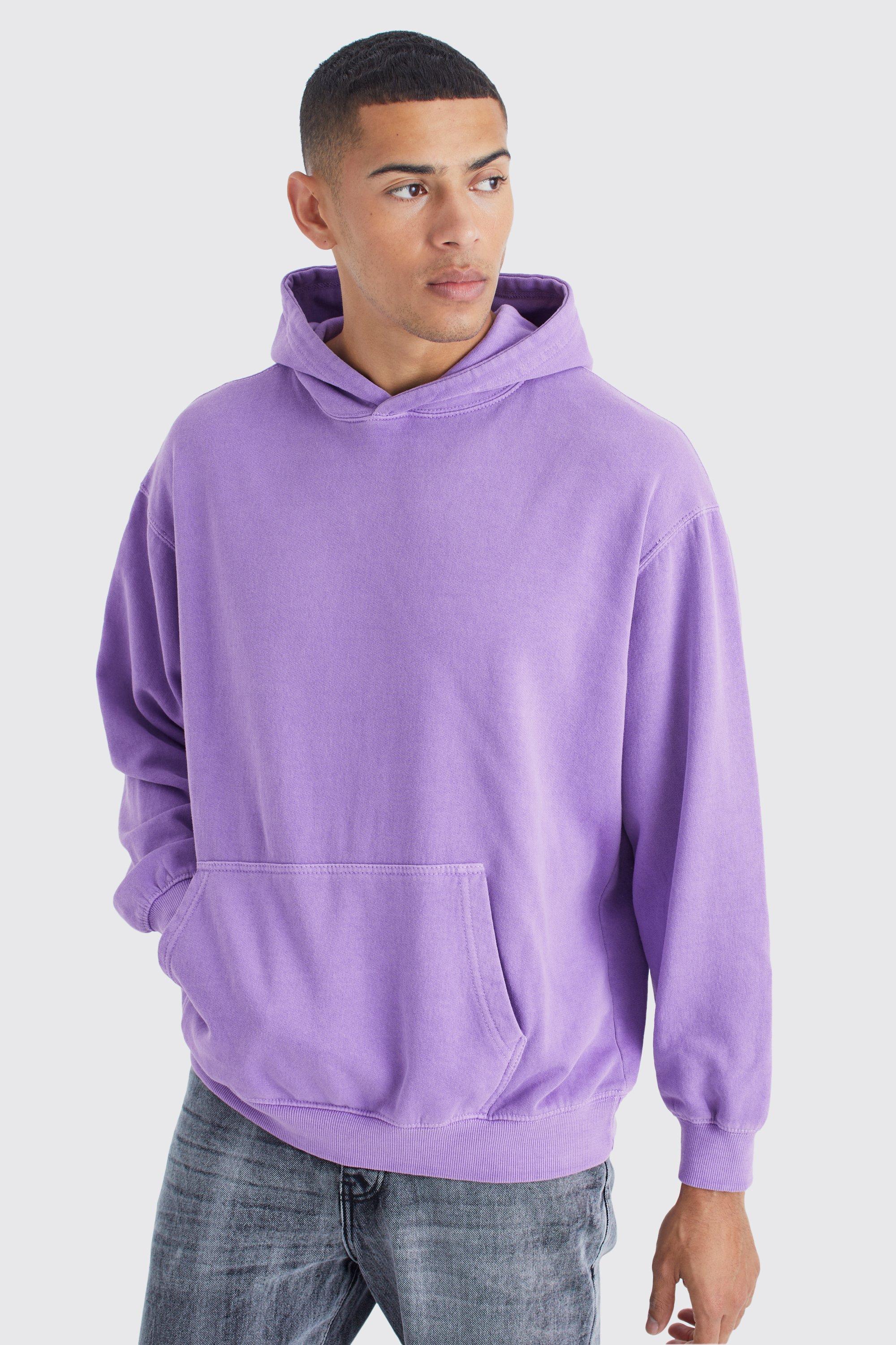 Purple graphic online hoodie