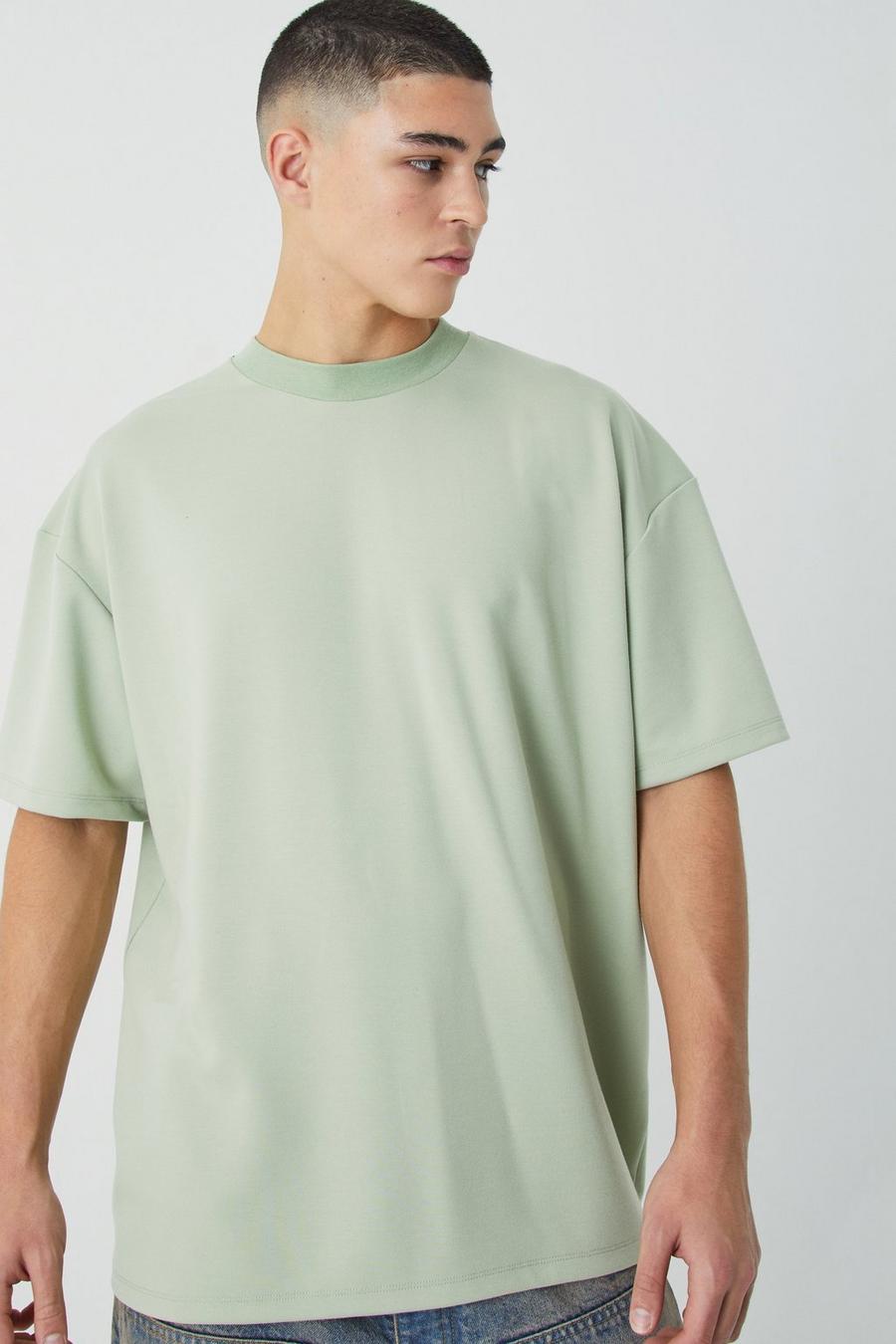 Sage Premium Oversize t-shirt i tjockt tyg image number 1