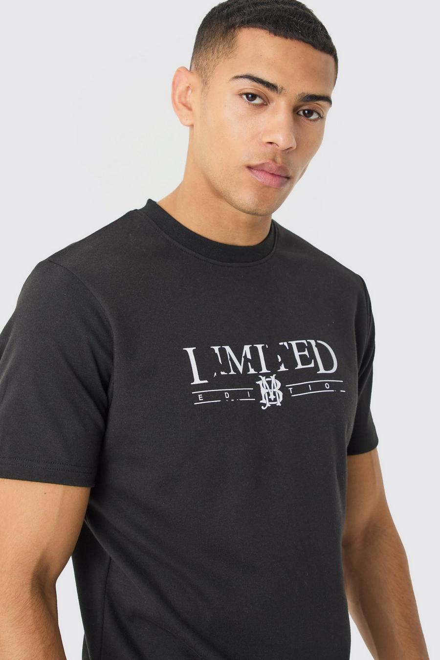 Slim-Fit Limited Edition T-Shirt, Black image number 1