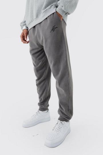 Oversized Washed Man Signature Jogger mushroom