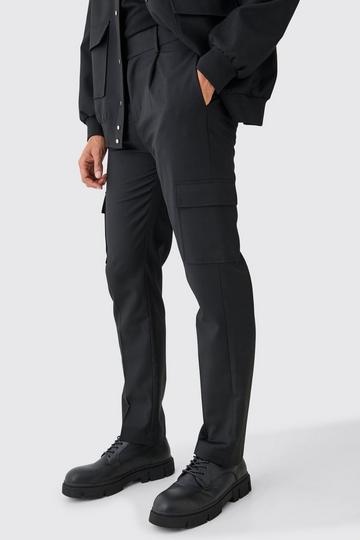 Tailored Straight Fit Cargo Trousers