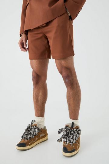 Mix & Match Tailored Shorts rust