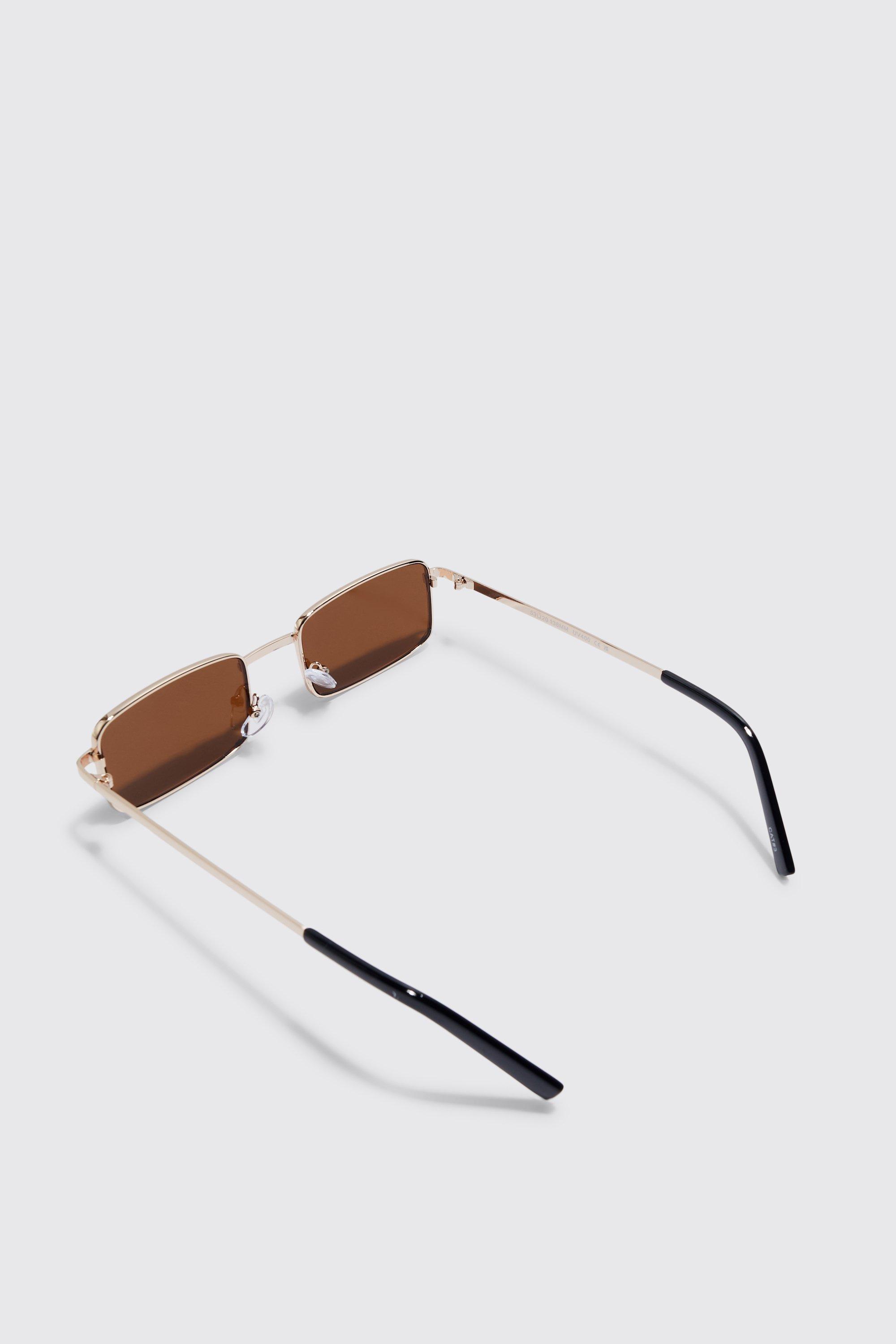 Metal Rectangular Sunglasses