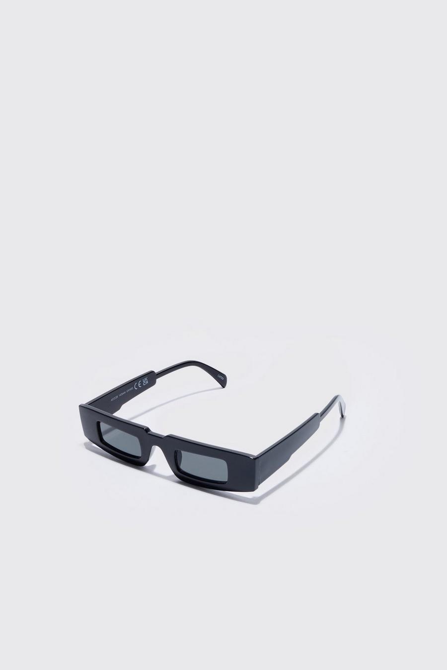 Black Chunky Plastic Sunglasses image number 1