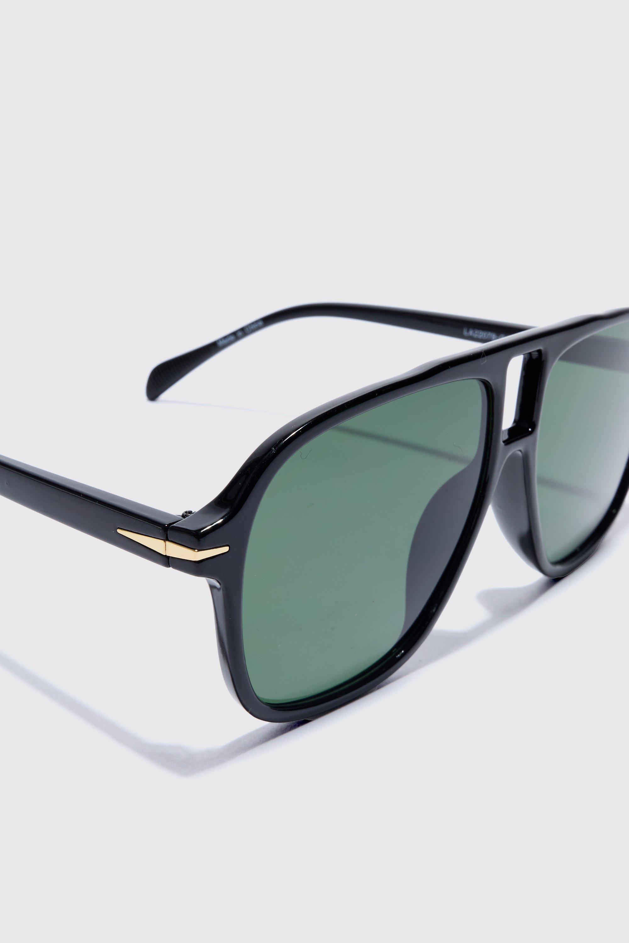 Black plastic hotsell aviator sunglasses